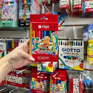 10 Marcadores Escolares CAJITA